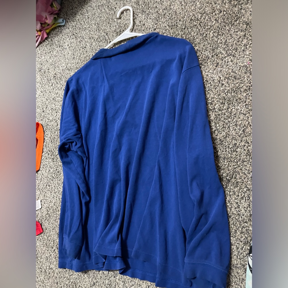 Blue longsleeve mock neck